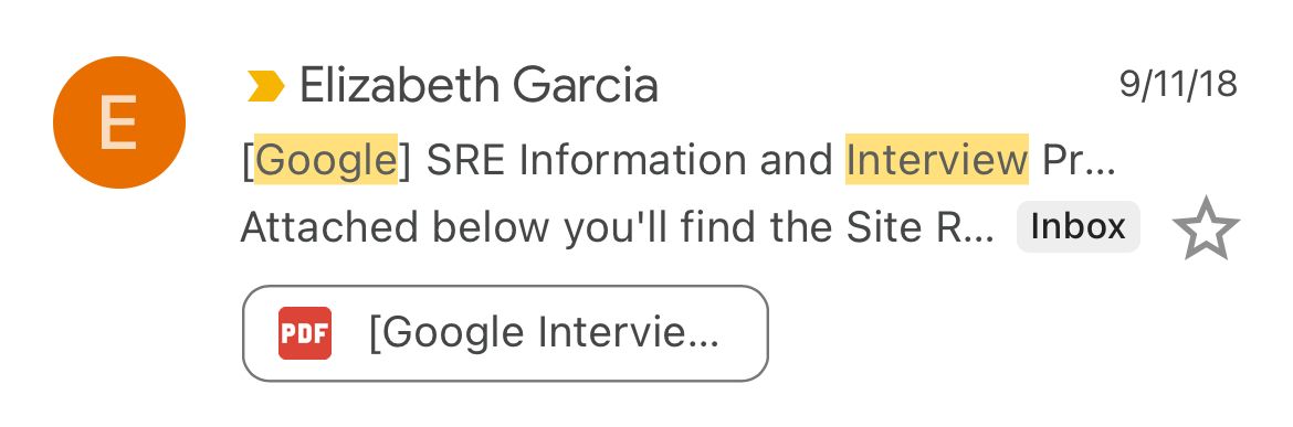 Entrevista Google-Sre