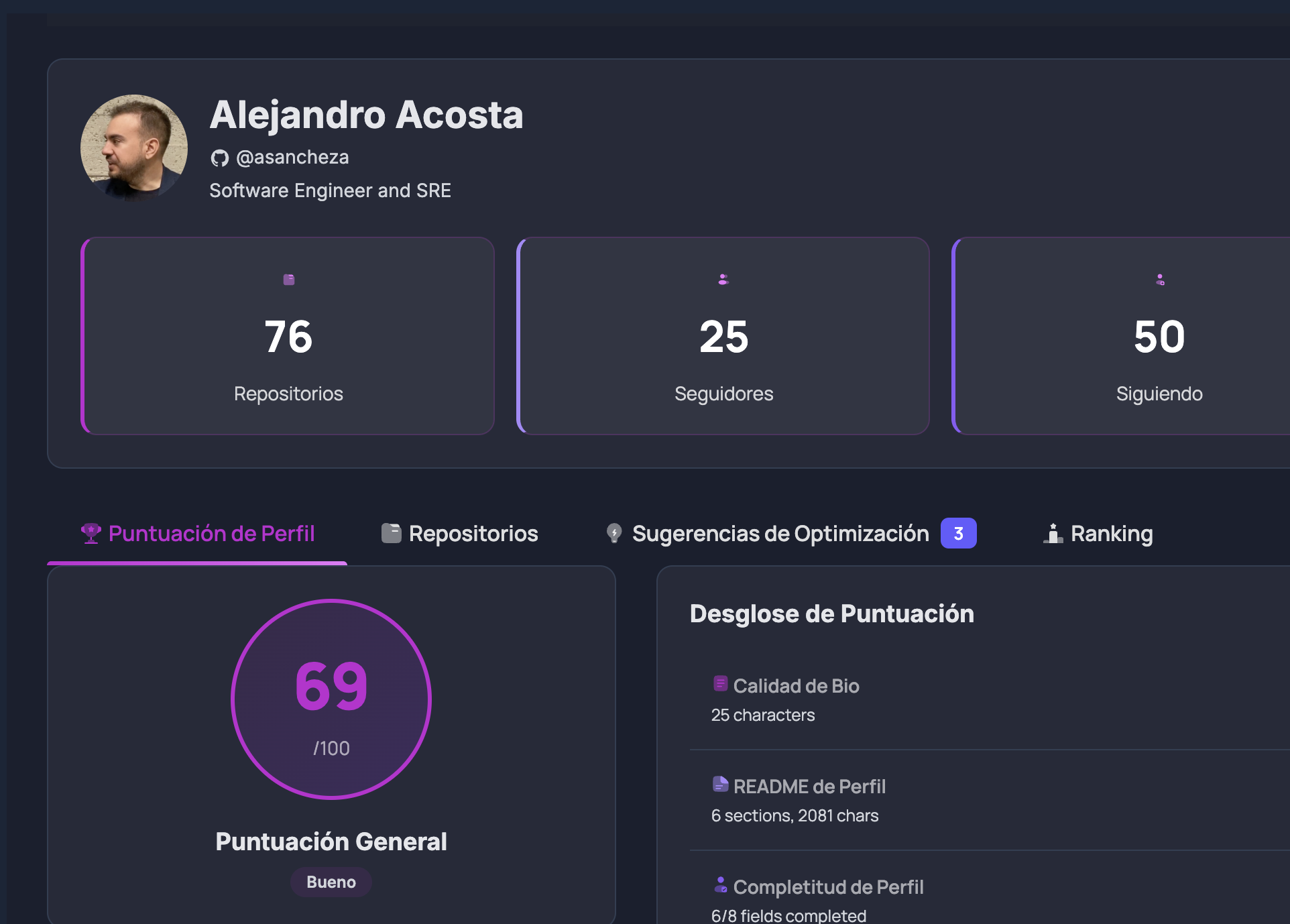 GitHub Profile Optimizer